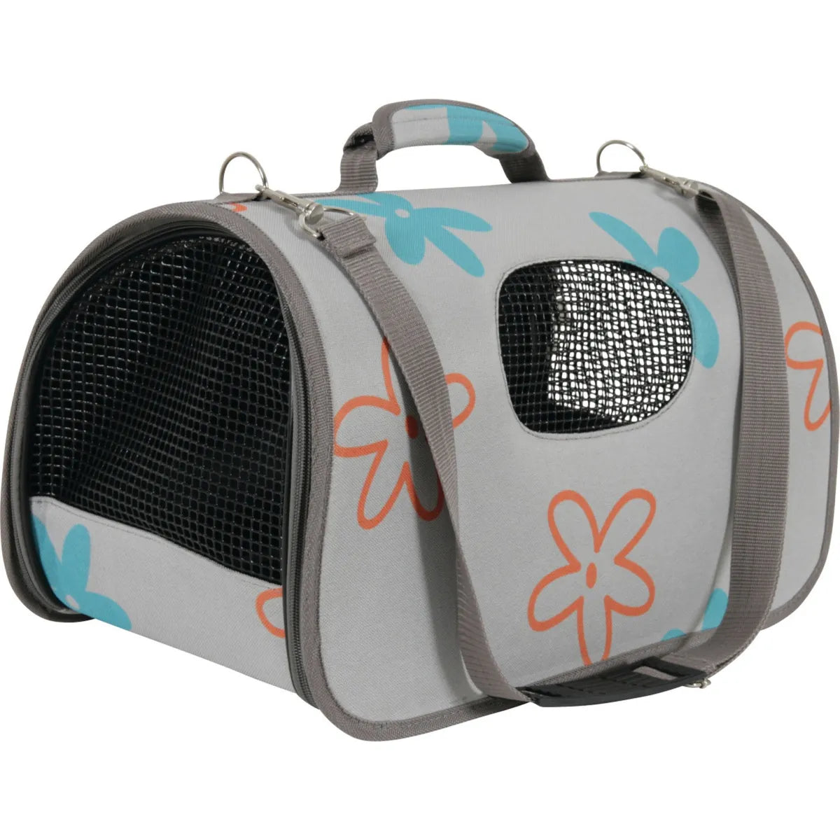 Zolux Pet Carrier Flower - Grey / Small