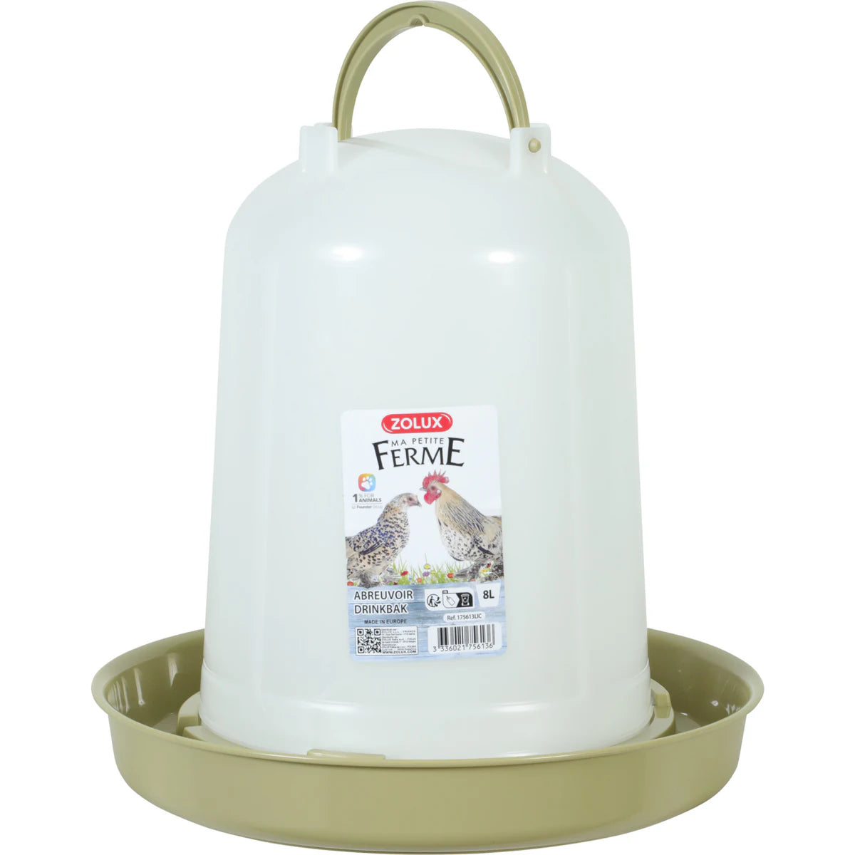 Zolux Poultry Water Drinker Green 8 L - 8 L