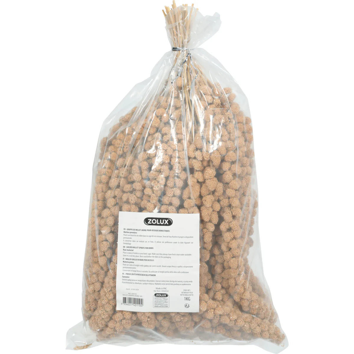 Zolux Yellow Millet Bird Treats - 1 kg