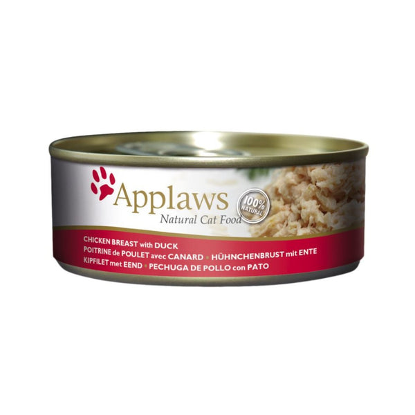 Applaws Chicken Breast with Duck Cat Wet Food - Front Tin