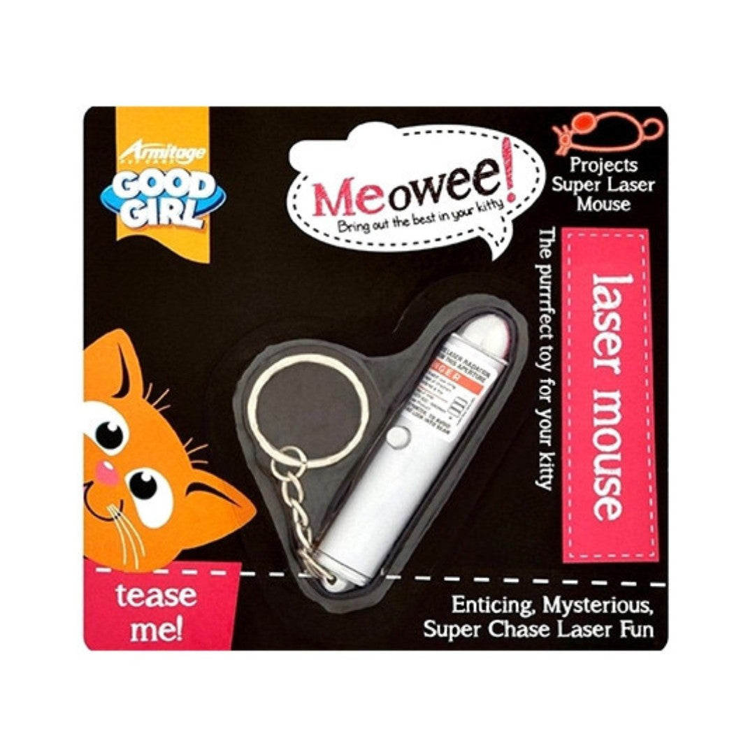 Armitage Laser Mouse Cat Toys Engage your cat in an enticing, mysterious, and super chase play using the laser mouse. The cat will love to chase the laser light.