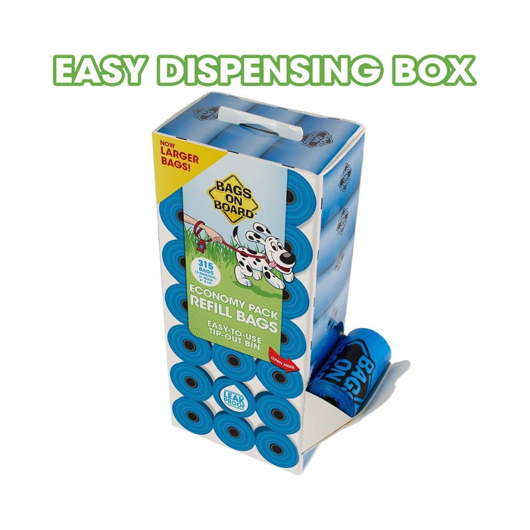 Bags on Board Blue Dog Waste Bags Economy Pack 315 - product image 3