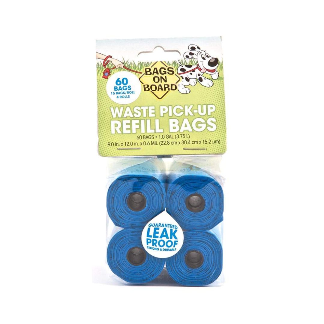 Bags on Board Blue Dog Waste Bags 60 Pack