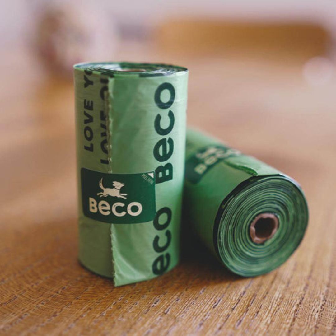 Beco Poop Bags for Dogs - Mint Scented, Eco-Friendly, Strong & Durable - Actual Bags