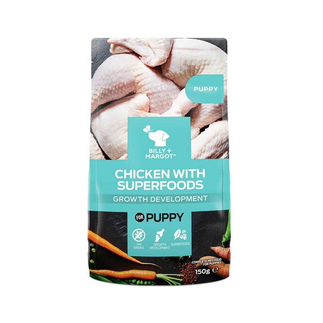 Buy Billy & Margot Chicken with Superfoods Puppy Wet Food - Front Pouch
