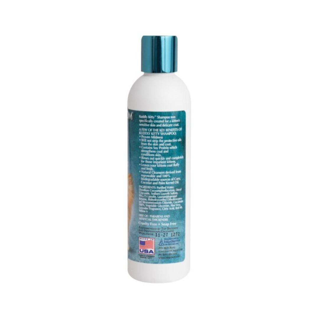 Kuddly Kitty Shampoo is a tearless, soap-free conditioning shampoo for kittens.2
