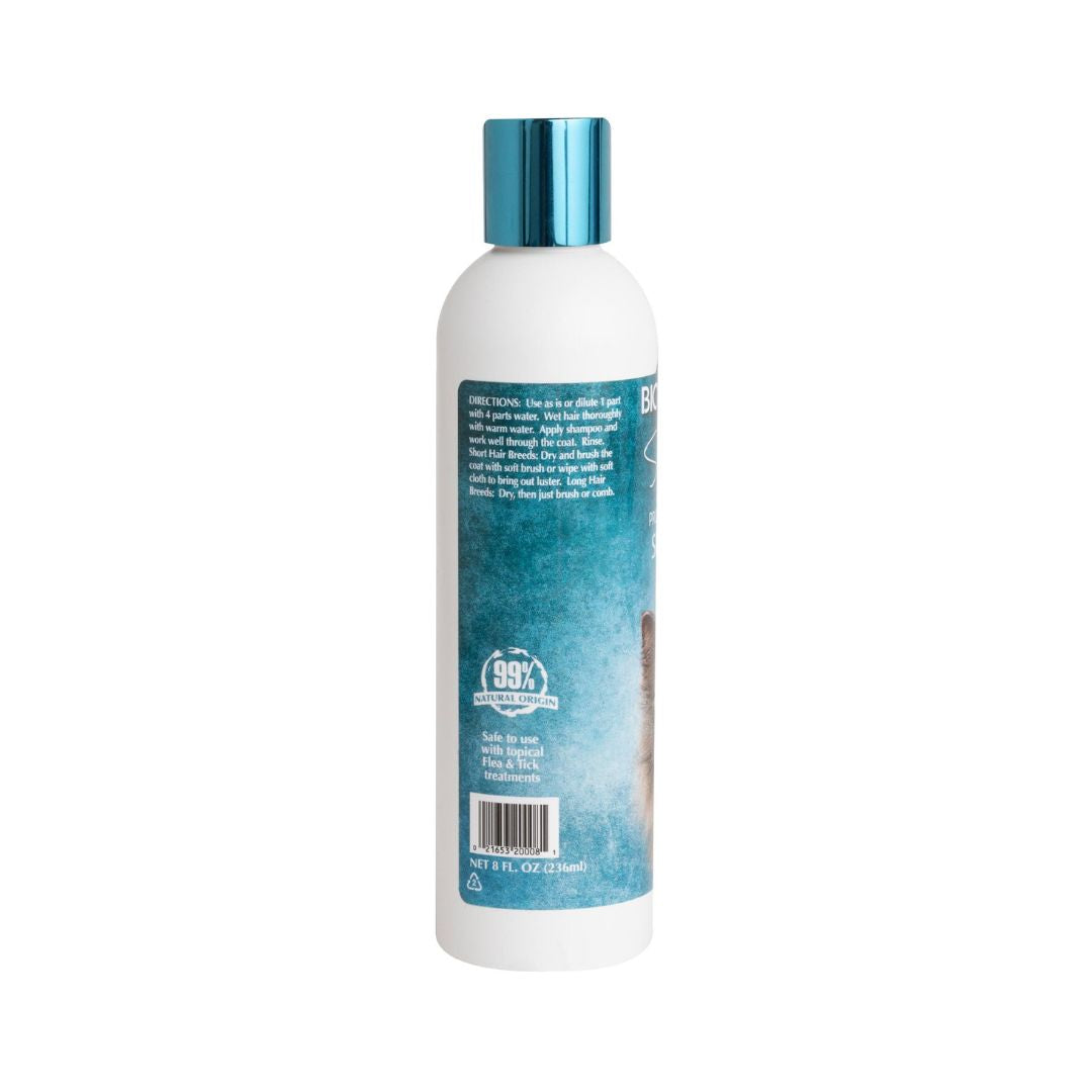 Bio-Groom Silky Cat is a tearless, protein-lanolin cat shampoo. Silky Cat is a baby-mild, coconut oil base shampoo that conditions as it cleans and leaves the coat smelling fresh and clean.barcode