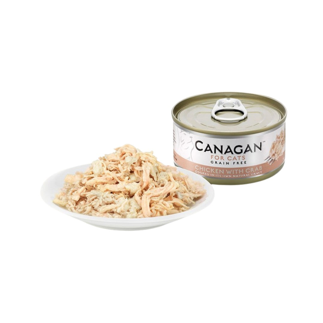 Canagan Chicken with Crab Cat Wet Food - Tin With Actual food