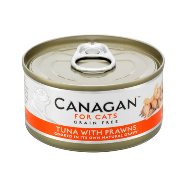 Shop Canagan Tuna with Prawns Cat Wet Food | Front Tin