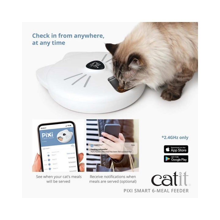 Catit Pixi Smart 6 Meal Automatic Cat Feeder Petz.ae Dubai Pet Store 5