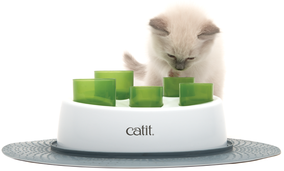Catit Senses 2.0 Digger Interactive Cat Feeder - front view