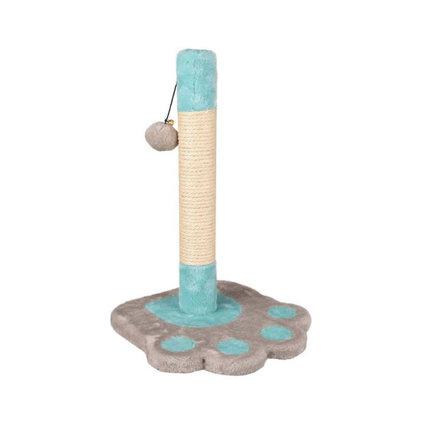Flamingo Cya 2 Turquoise Grey Cat Scratching Tree - Promotes Healthy Scratching Habits for Cats - Front 