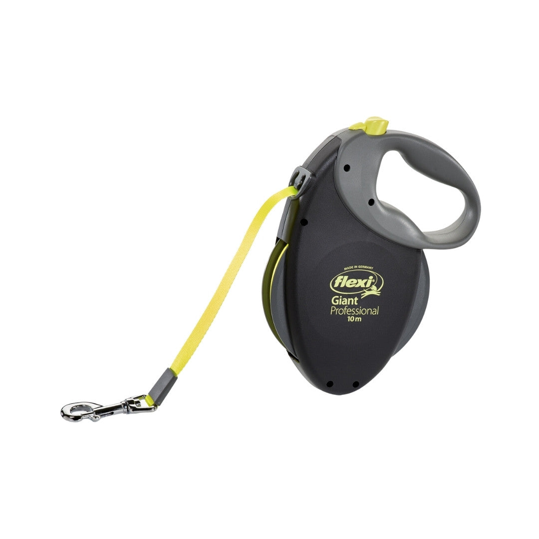 Flexi Giant Professional Tape Leash For Dogs, Designed for training sessions. Convenient handling brake button, permanent stop feature, and ergonomic soft grip Offer great freedom of movement for dogs