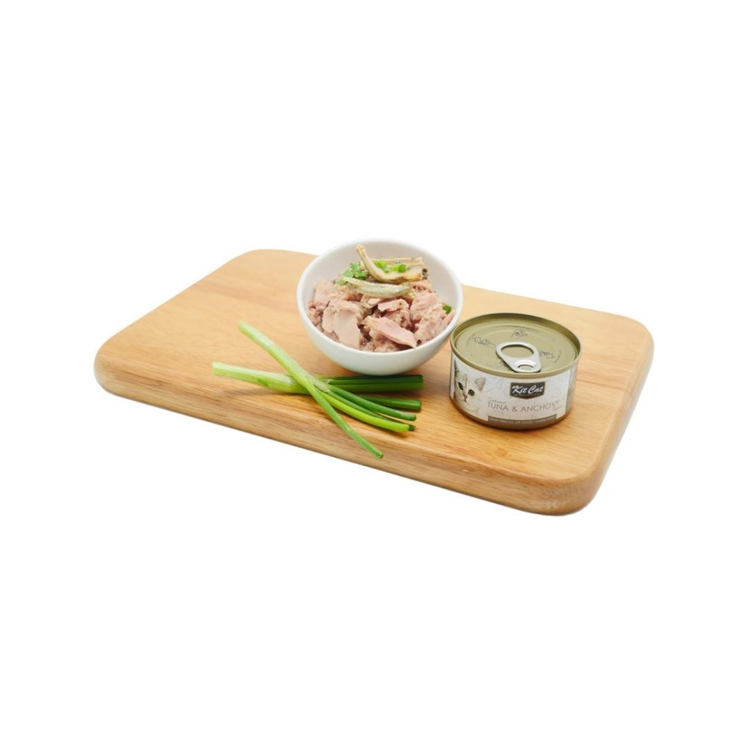 Kit Cat Deboned Tuna & Anchovy Toppers Cat Wet Food 80g Petz.ae Dubai