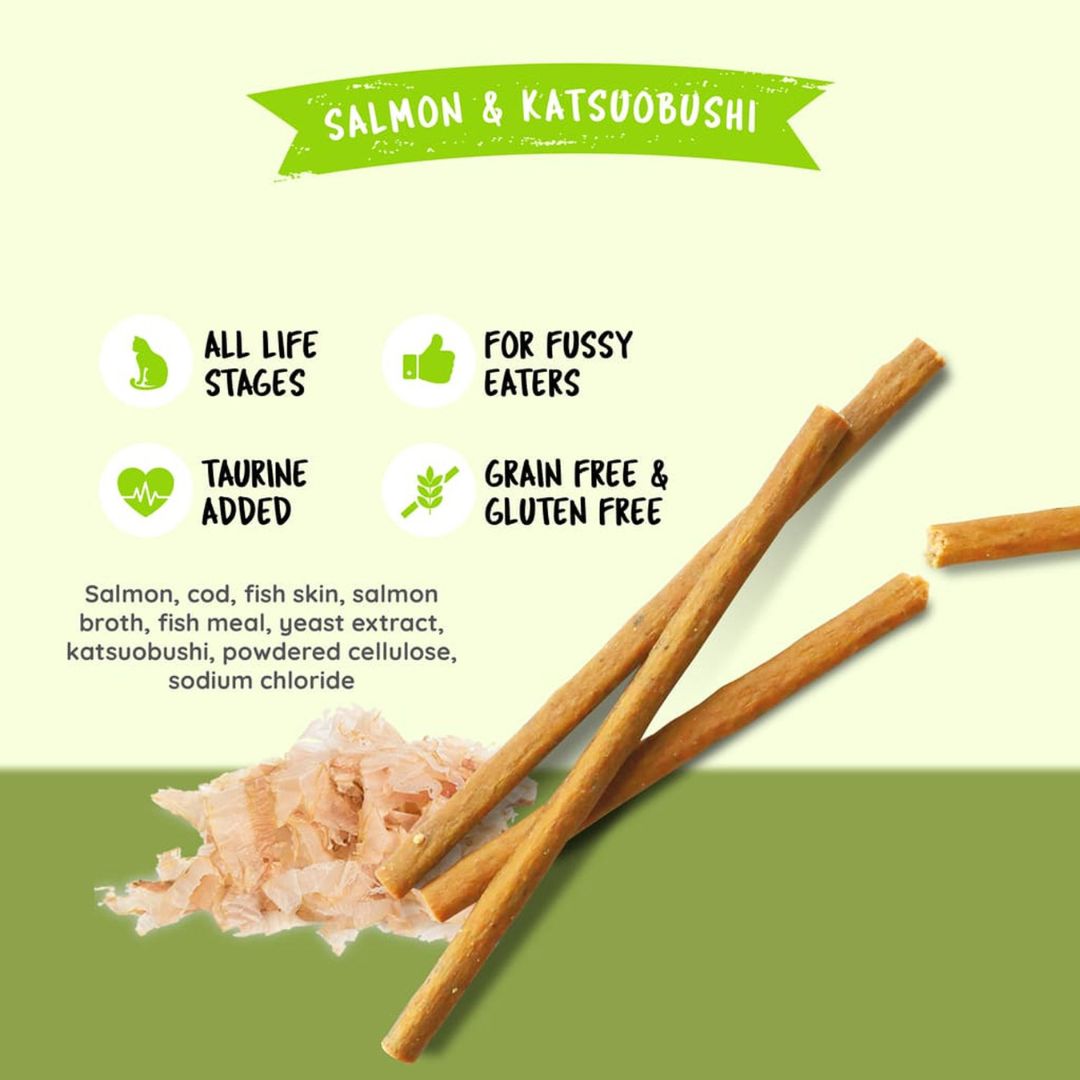 Buy Kit Cat Stick Salmon & Katsuobushi Cat Treats | Petz.ae