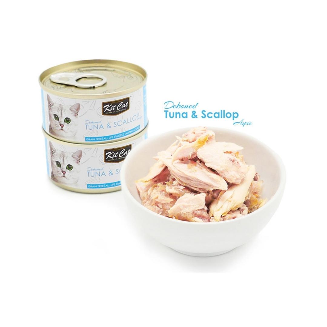 Kit Cat Tuna & Scallop Cat Wet Food 80g - Premium Grain-Free Nutrition for Your Feline Companion