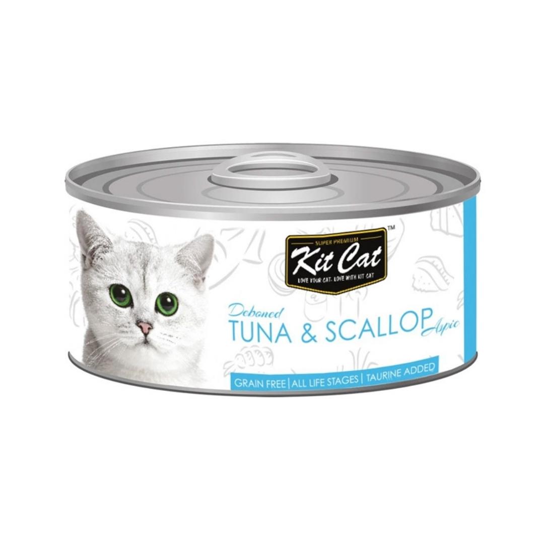 Kit Cat Tuna & Scallop Cat Wet Food 80g - Premium Grain-Free Nutrition for Your Feline Companion