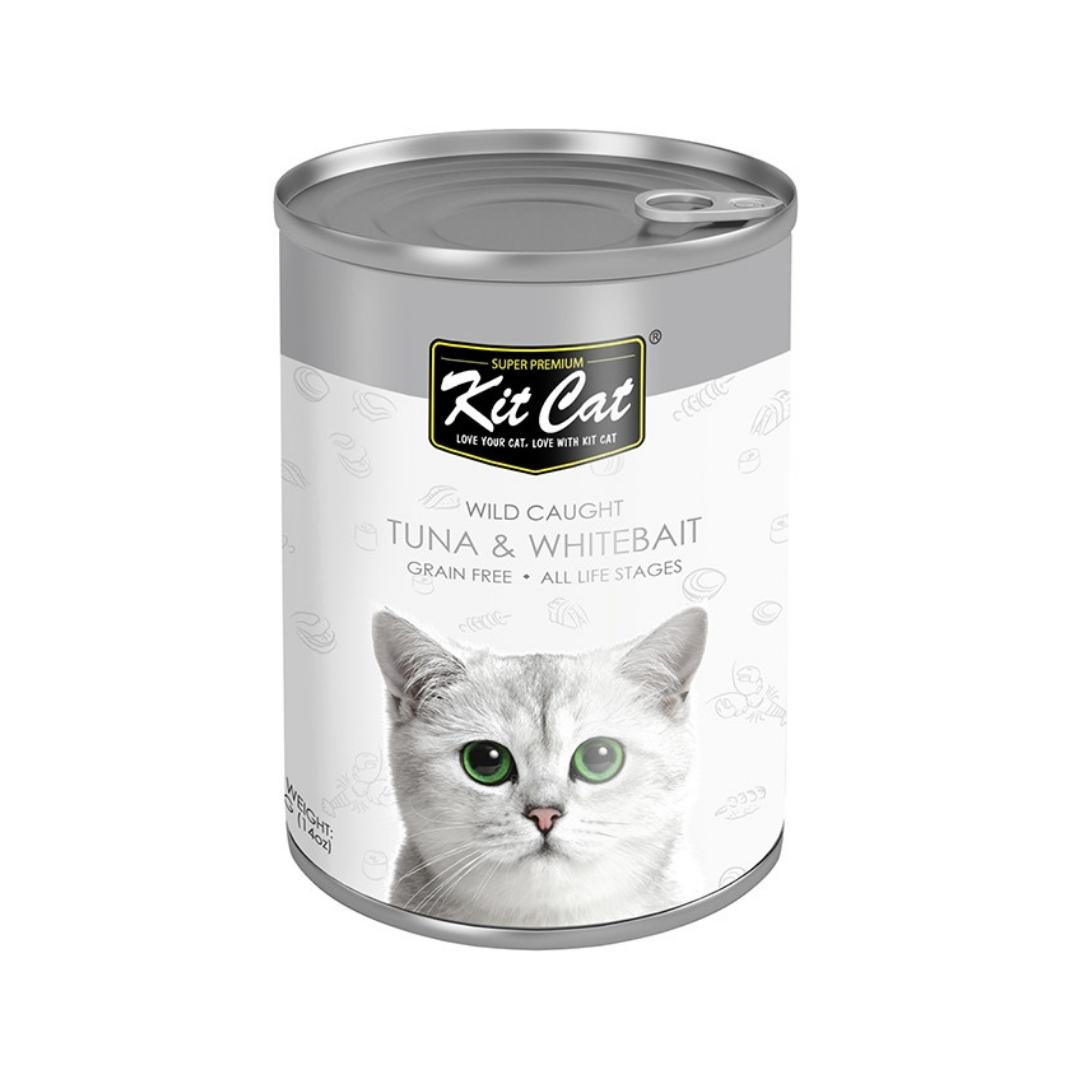 Kit Cat Wild Caught Tuna with Whitebait Canned Cat Food 400g Petz.ae Dubai Pet Store