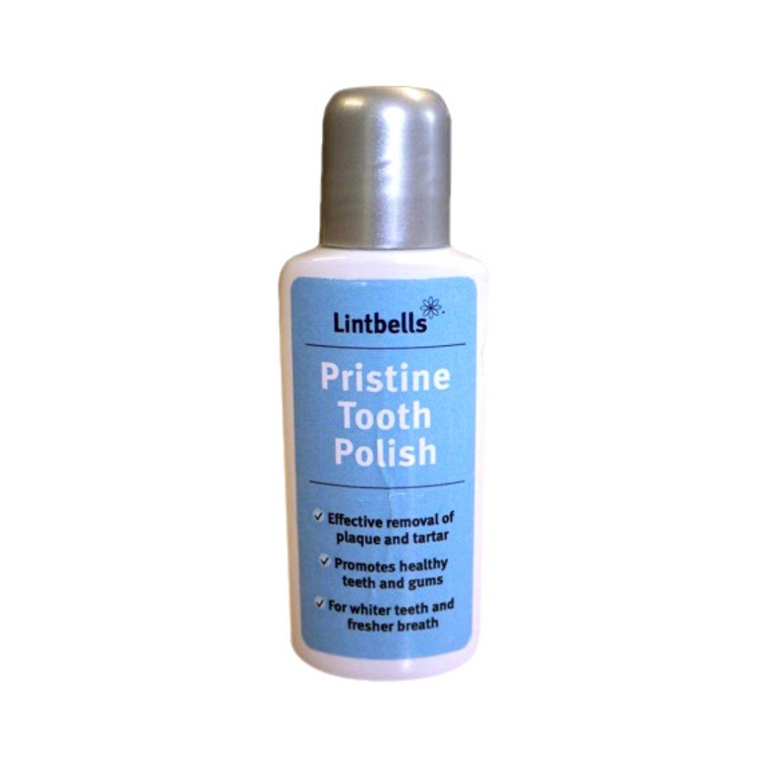 Lintbells Pristine Tooth Polish 25ml Pristine Tooth Polish is the ultimate regular dental care product for dogs and cats- Back.