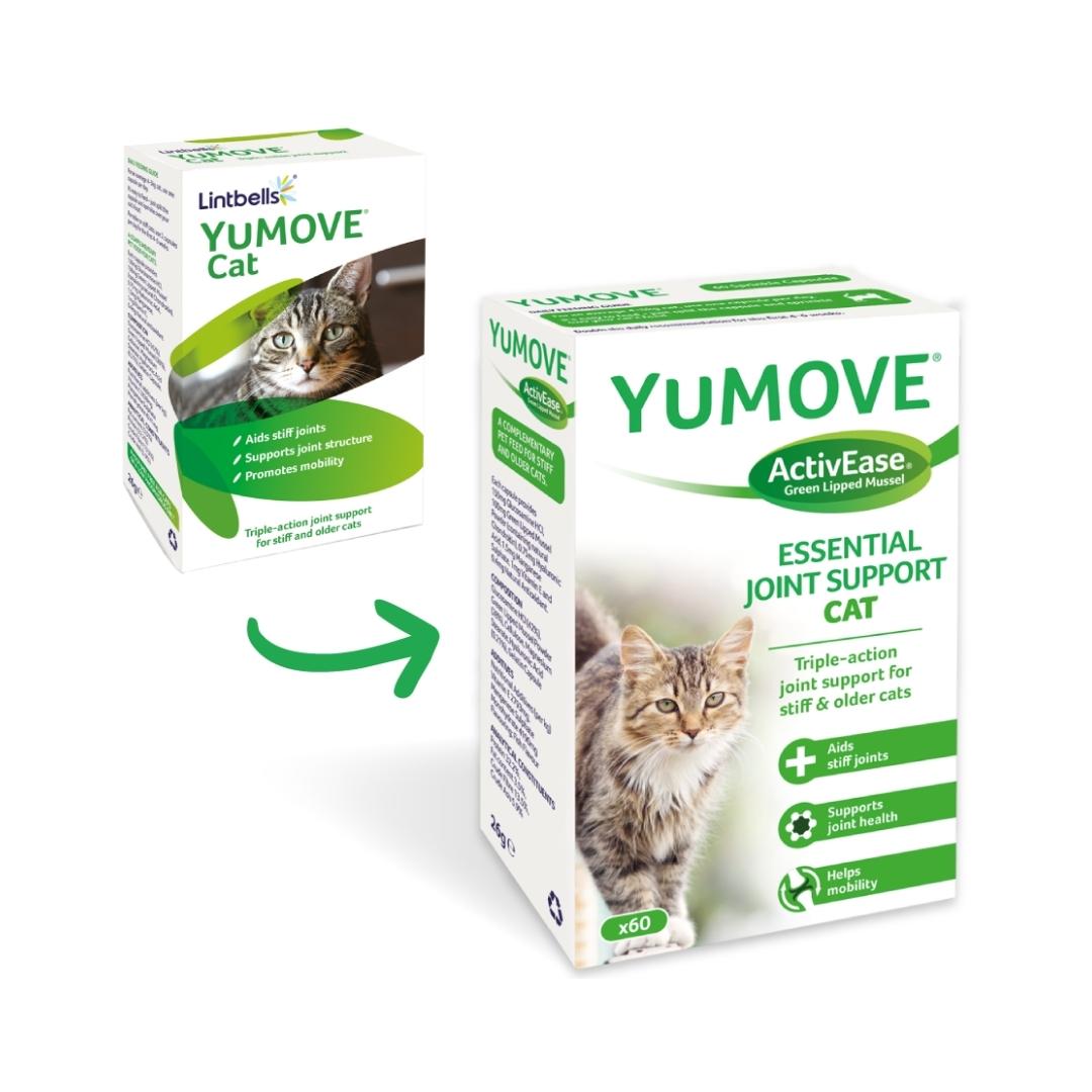 We are introducing YuMOVE Cat, the triple-action joint supplement designed for feline friends experiencing stiffness or the effects of aging.