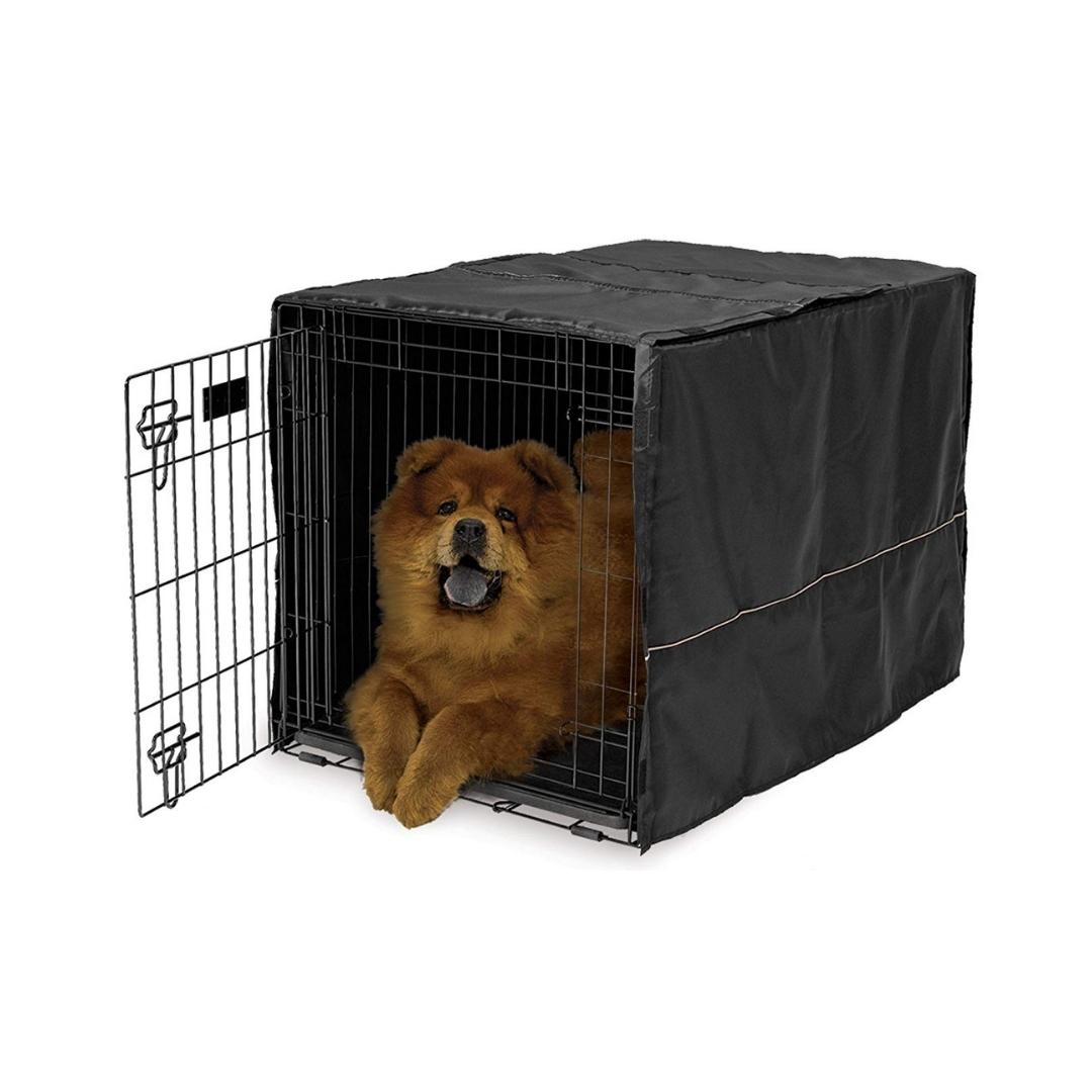 MidWest Black Polyester Pet Crate Covers 36inch Petz.ae