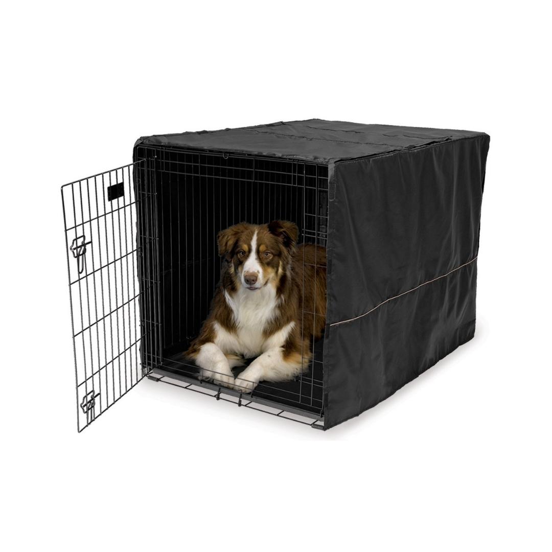 MidWest Black Polyester Pet Crate Covers 42inch Petz.ae