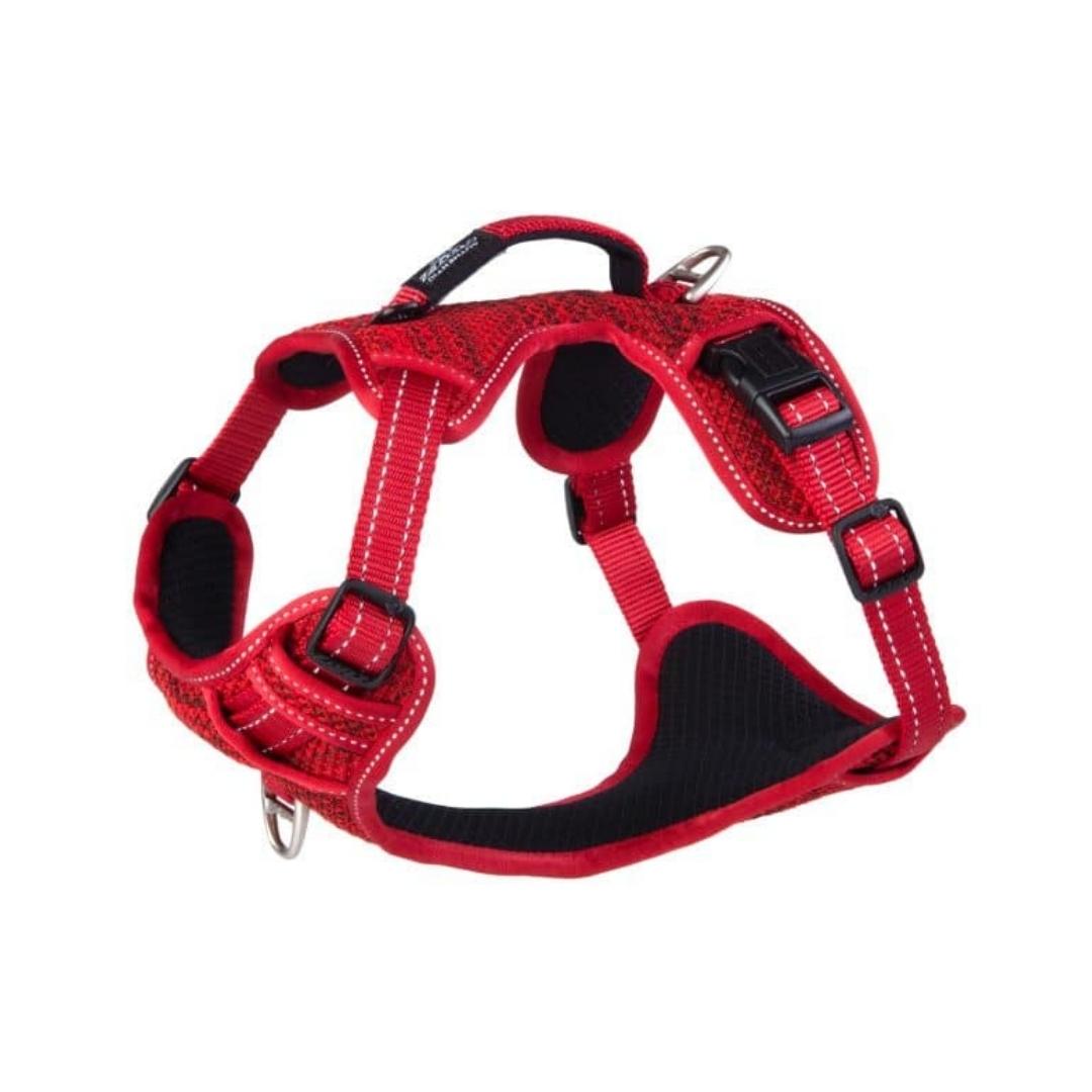 The Rogz Utility Explore Harness is designed to keep your canine companion cozy while offering you added control Red.