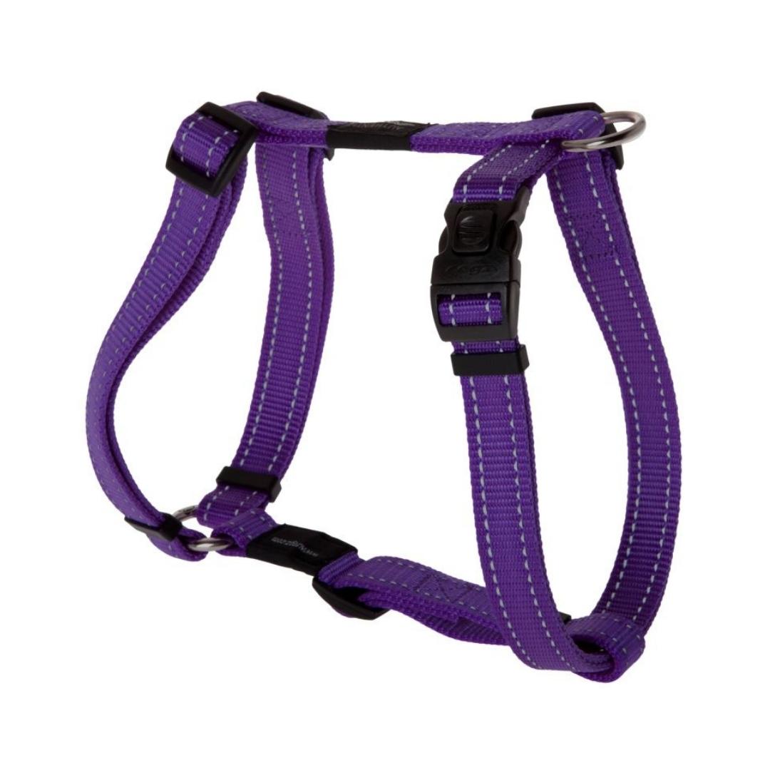 Rogz Utility Reflective Stitching Purple Dog Harness Petz.ae Dubai Pet Store
