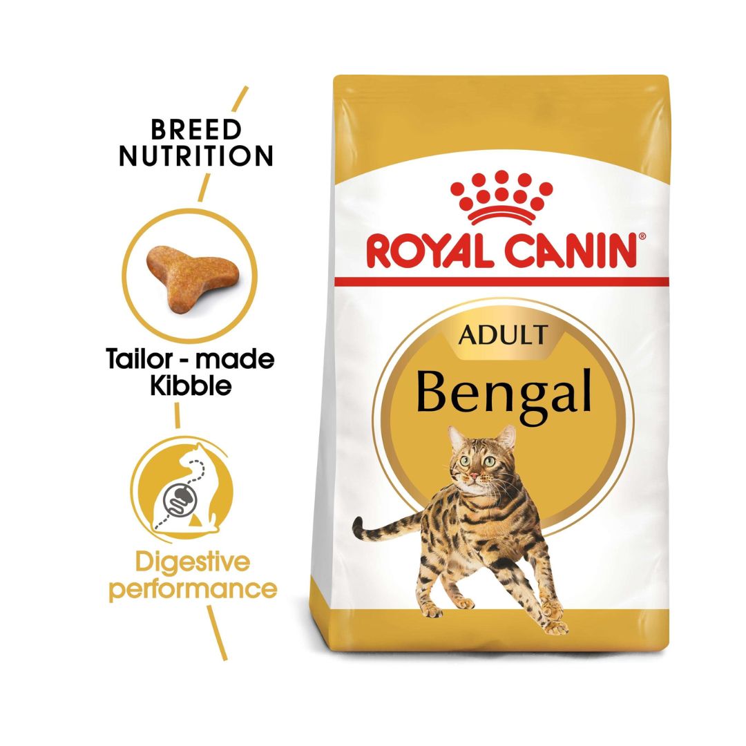 Royal Canin Bengal Adult Cat Dry Food - 2kg pack. Food Nutritions