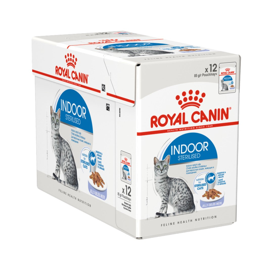 Royal Canin Indoor Sterilised Jelly Cat Wet Food - Full Box