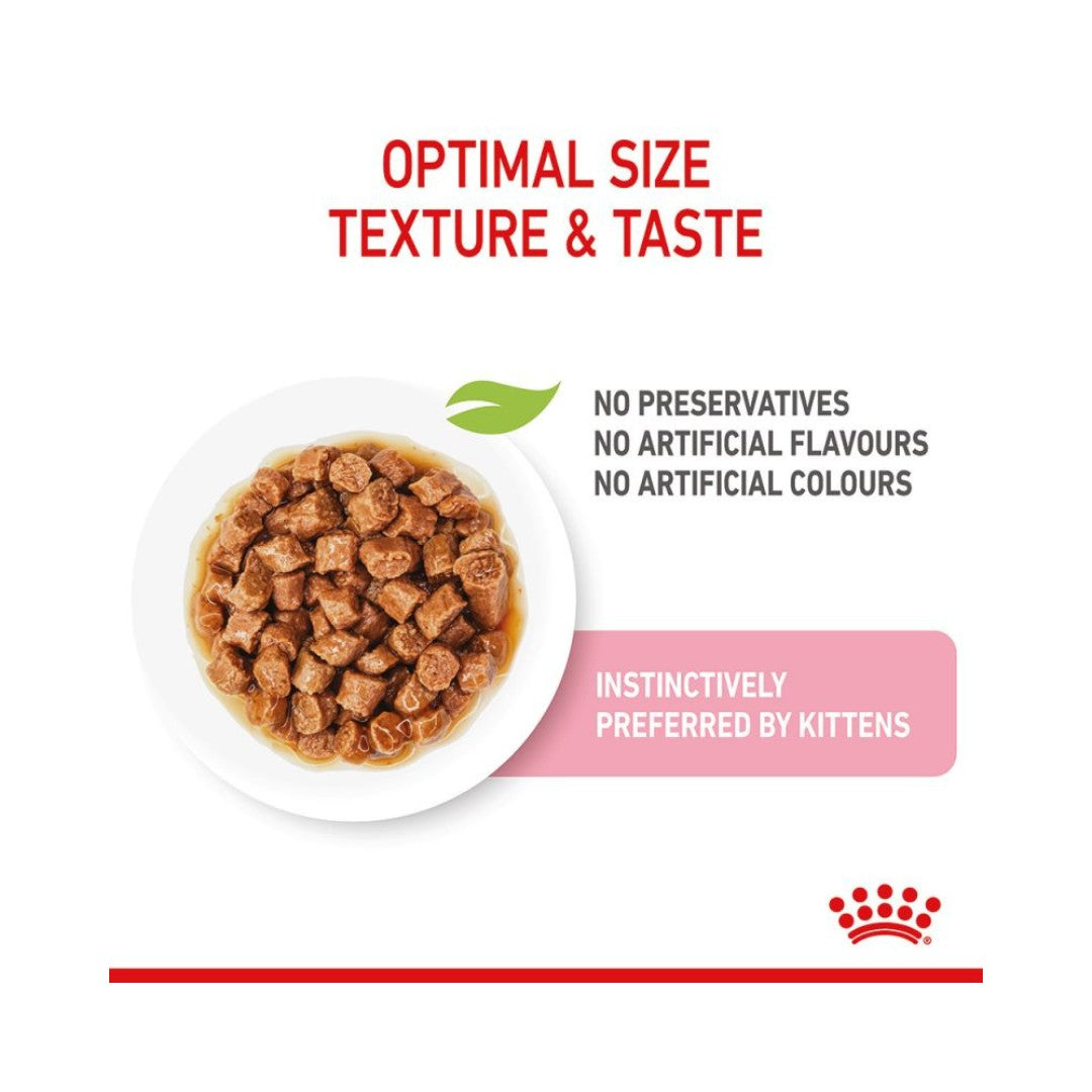 Royal Canin Kitten Sterilised Gravy Wet Food - Kibble Size