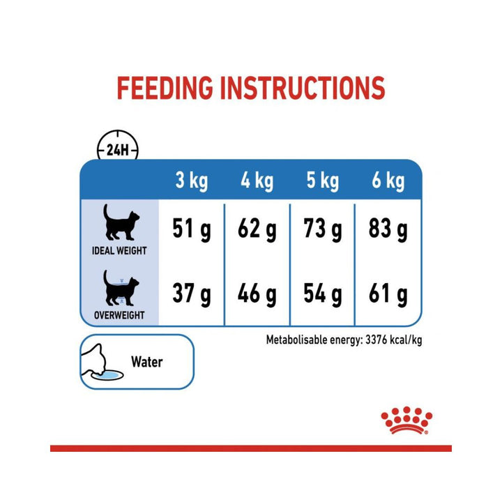 Royal Canin Light Weight Care Adult Dry Cat Food - Precise nutrition for weight management and overall health, Feeding Guide 