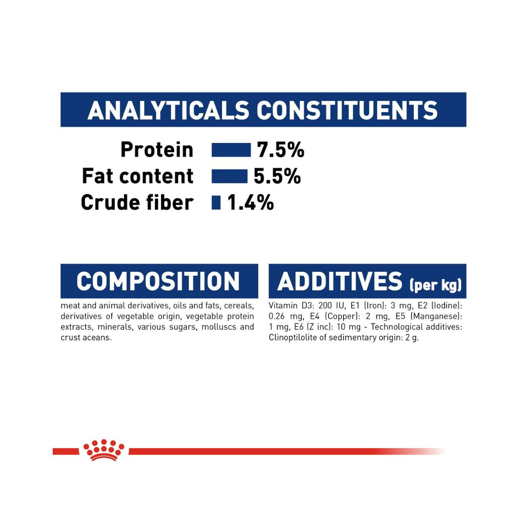Royal Canin Maxi Adult Dog Gravy Wet Food - Wet food in gravy for large adult dogs. Food compositions