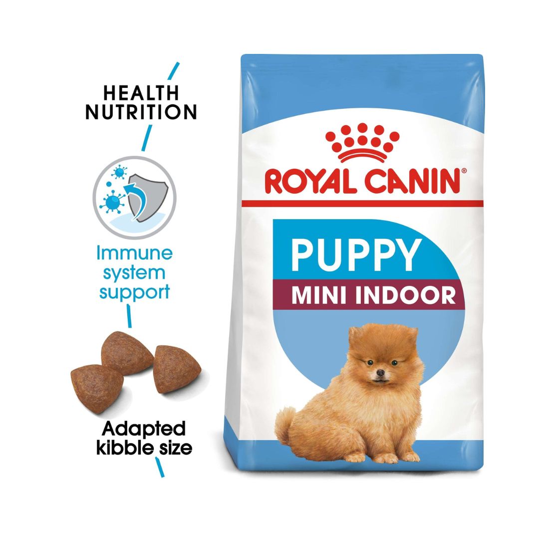 With ROYAL CANIN® Mini Indoor Puppy Dry Food, you provide your small indoor puppy with the essential nutrients needed for a healthy start, focusing on immune system support, digestive health, and coat well-being.