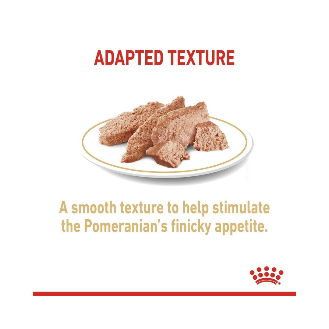Royal Canin Pomeranian Adult Dog Wet Food - Actual Food