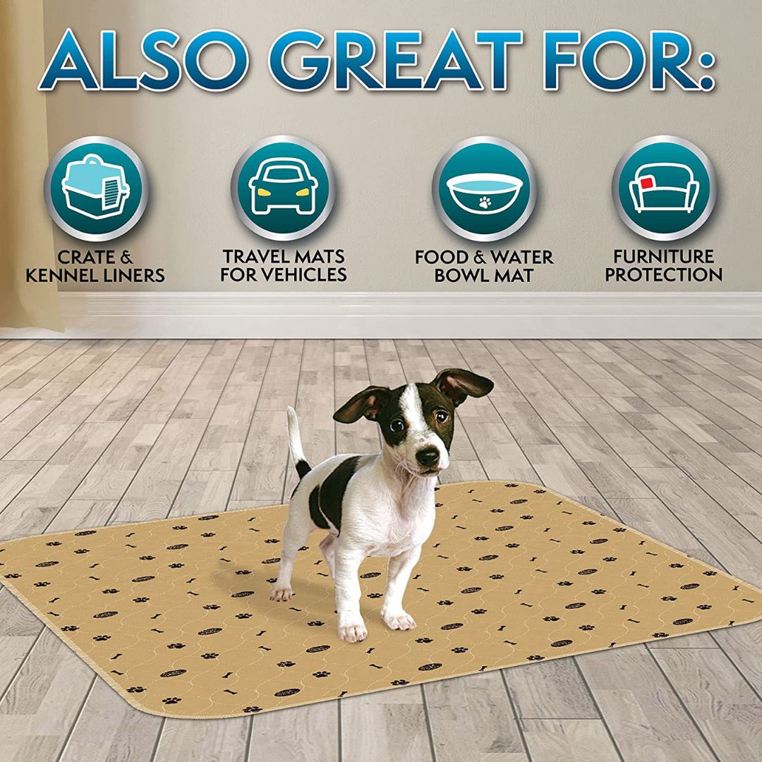 Perfect for puppies or dog households, Simple Solution Washable Dog Pads protect your floors, making accidents easy to clean up.