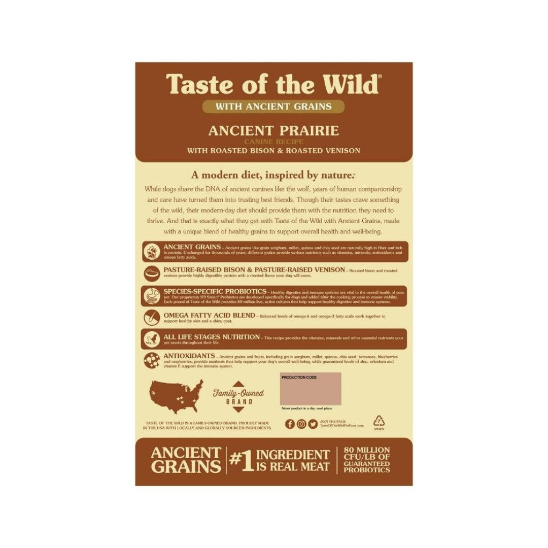 Taste of the Wild Ancient Prairie with Roasted Bison & Venison Dog Dry Food - product image 3