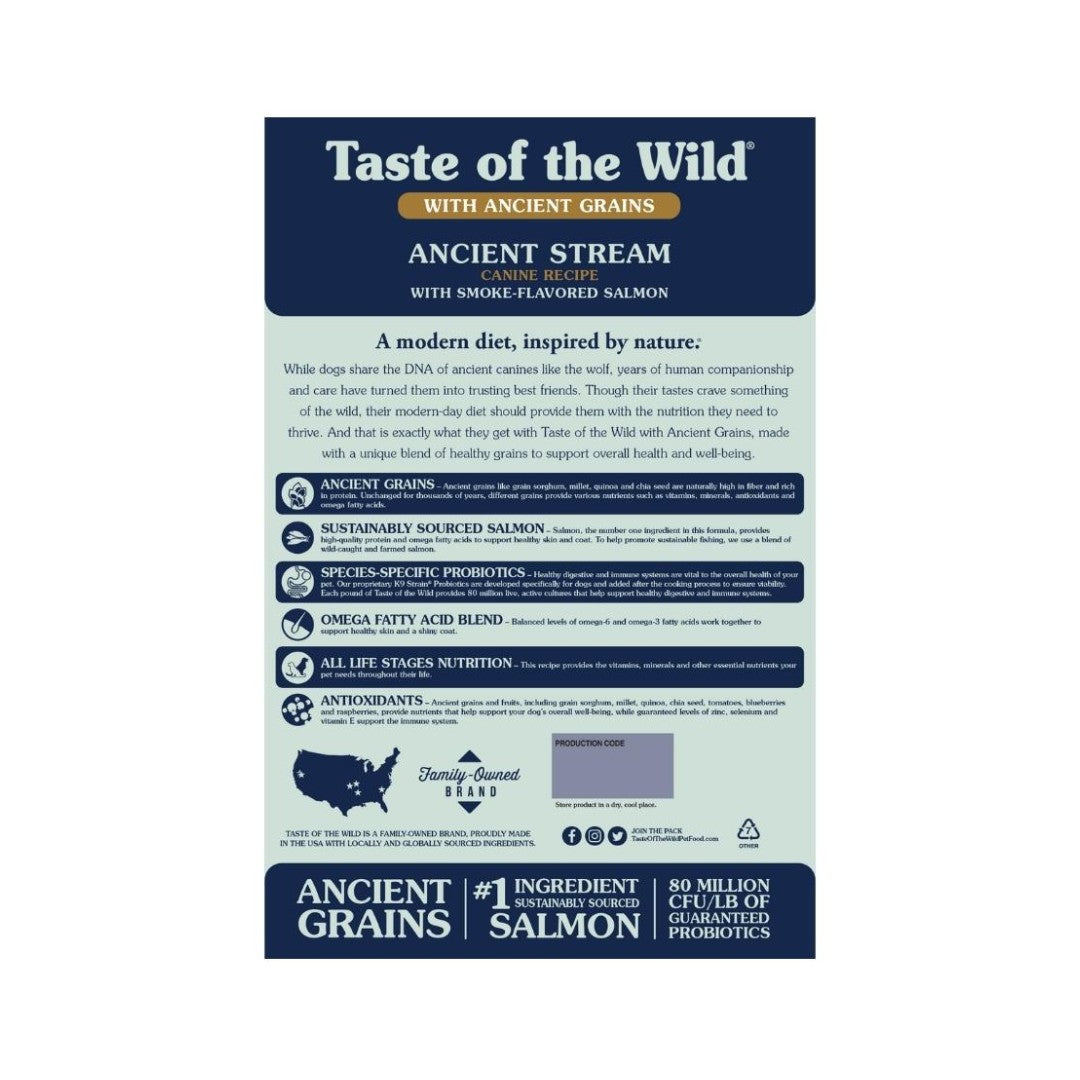 Taste of the Wild Ancient Stream with Smoke-Flavored Salmon Dog Dry Food - product image 3