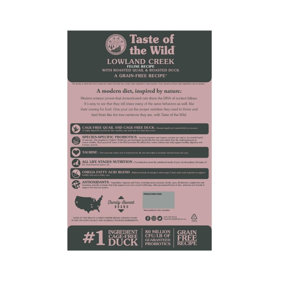 Taste of the Wild Lowland Creek with Roasted Quail & Duck Cat Dry Food - product image 3