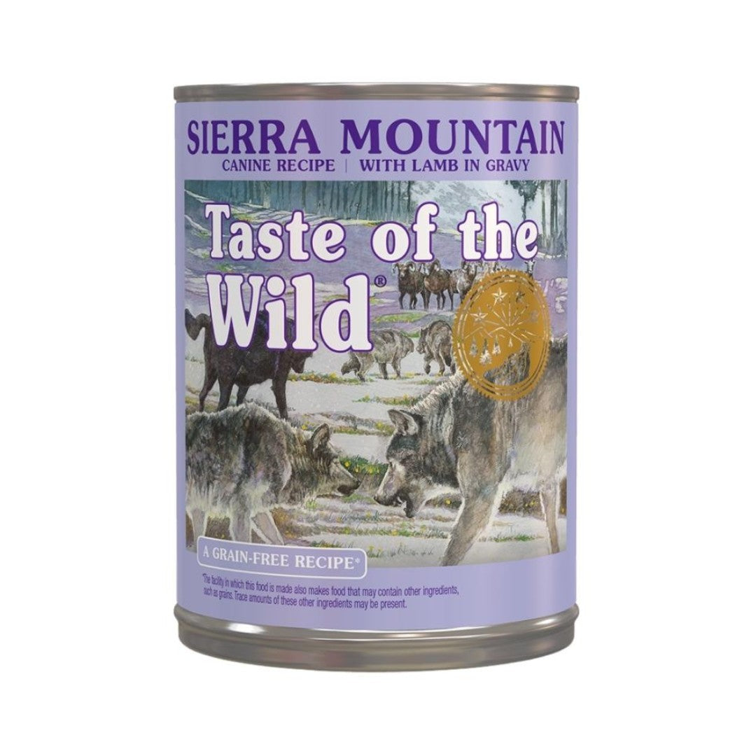 Taste of the Wild Sierra Mountain with Lamb in Gravy Dog Wet Food – 390g