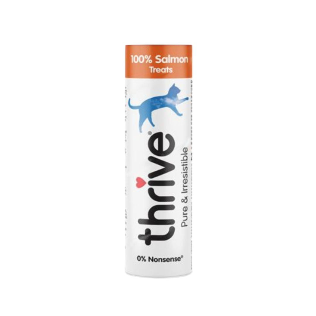 Thrive Salmon Cat Treats - Premium, pure salmon treats for all cat breeds and life stages. 20g
