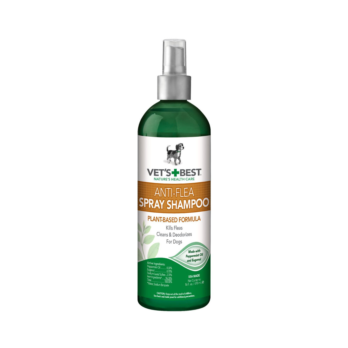 Vet's Best Natural Anti-Flea Easy Spray Dog Shampoo