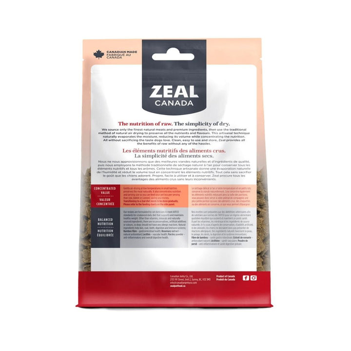 Zeal Gently Air-Dried Beef Dog Dry Food Petz.ae Back