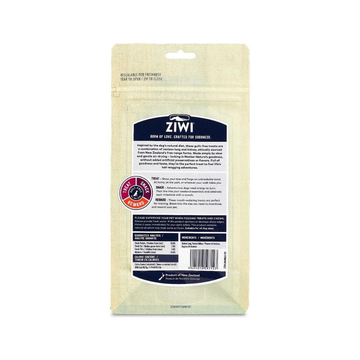 Ziwi Peak Venison Lung & Kidney Dog Treats are inspired by the dog's natural diet. These guilt-free treats combine venison lung and kidney 3.