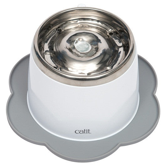 Catit Flower Cat Feeding Mat - Grey - product view 4
