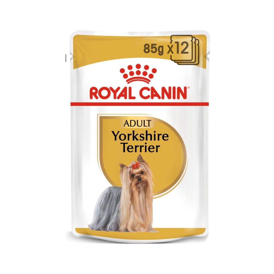 Royal Canin Breed Health Nutrition Yorkshire Adult Wet Dog Food Pouches 12 x 85 g