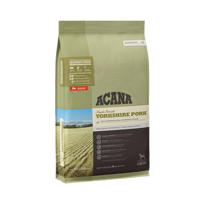 Acana Yorkshire Pork Dog Food - Limited Ingredient, High-Protein Formula for Dogs - Front Bag