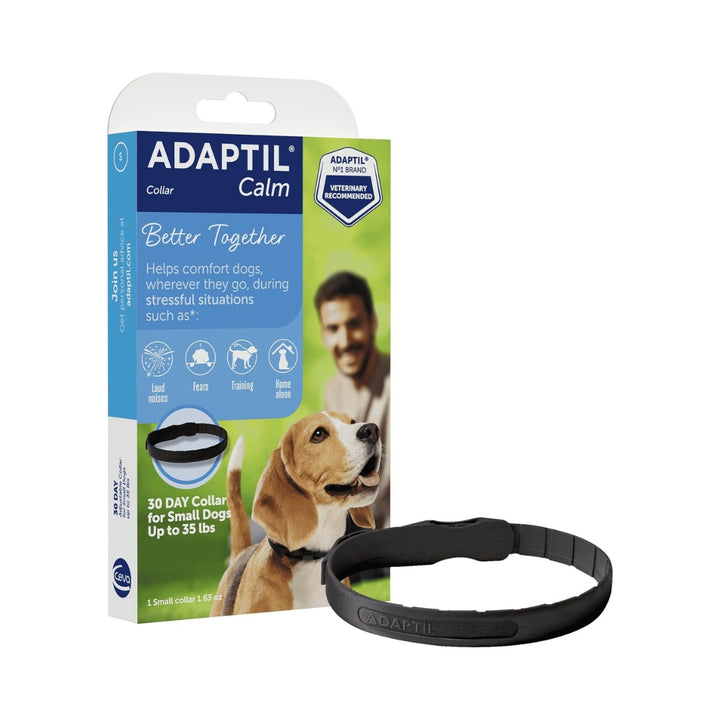 Image of ADAPTIL Calm On-The-Go Collar - A calming collar for dogs that helps manage anxiety and stress with continuous support for up to 4 weeks.