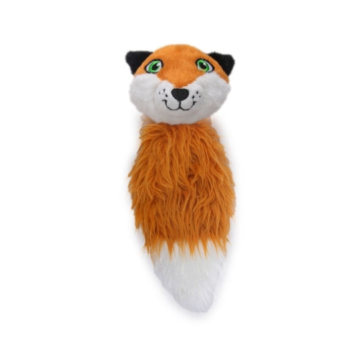 All For Paws Dig It - Tree Friend Fox Dog Toy, a plush dog toy with an embedded squeaker that provides hours of enjoyable playtime for your furry friend Full.