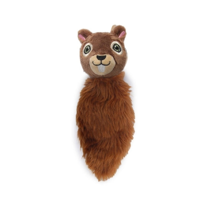 All For Paws Dig It - Tree Friend Squirrel Dog Toy, a plush dog toy with an embedded squeaker that provides hours of enjoyable playtime for your furry friend - Full.